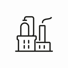 factory industrial icon sign vector