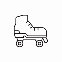 roller scate icon sign vector