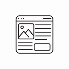 website article icon sign vector
