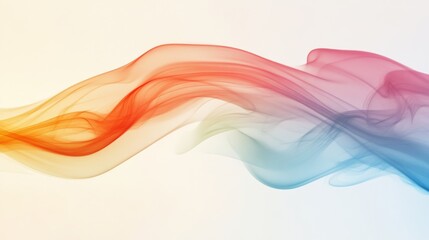 Fototapeta premium Colorful electric smoke swirl with copy space for creative design