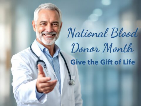 Celebrating  National Blood Donor Month with a call to action to give the gift of life