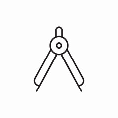 circle compass icon sign vector