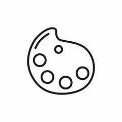 color palette icon sign vector