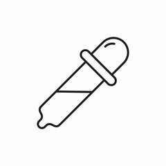 pipette color icon sign vector