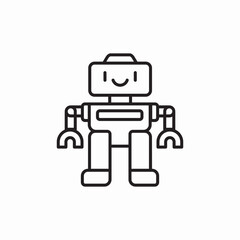 robot ai icon sign vector