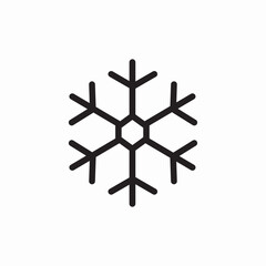 snowflake cold icon sign vector