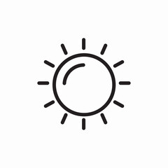 sun shine icon sign vector