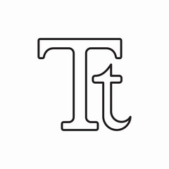 text tool icon sign vector