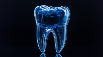 Transparent Tooth Representation in Modern Style