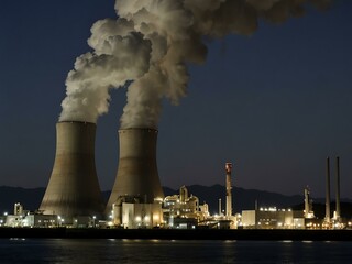 Coal-fired power plant at Ikeshima.