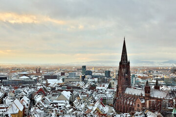 Fototapeta premium Freiburg im Breisgau im Winter