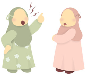 Argument Between Two Little Girls