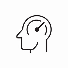 brain work speed icon sign vector