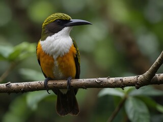 Fototapeta premium Colombian birds in diverse habitats.