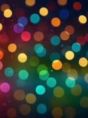 Colorful abstract background with sparkling bokeh.