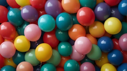 Colorful balloons for a festive celebration.