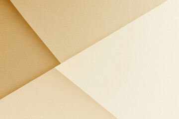 Light pastel soft pale brown gold golden champagne beige white abstract background. Geometric shape. Line triangle angle. Grunge noise grain mesh. Business technology premium. Blank template design.