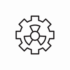 hazard chemistry settings icon sign vector