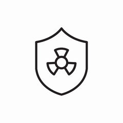 hazard protection icon sign vector