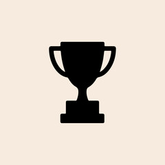 trophy icon in trendy flat style vector design