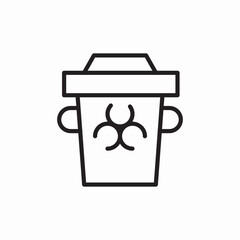 hazard pollution icon sign vector