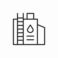 petrol tank factory icon sign vector