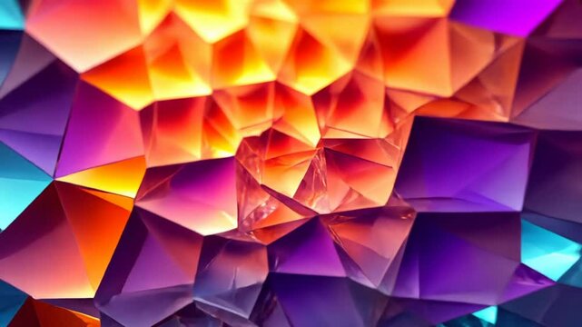 Fiery Crystal Cluster: A Symphony of Color and Light