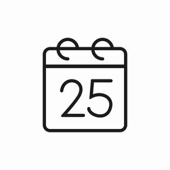calendar day event icon sign vector