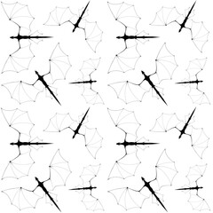 Dragons seamless pattern fantasy print