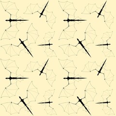 Dragons seamless pattern fantasy print