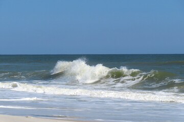 Beautiful ocean view on Atlantic coast of North Florida