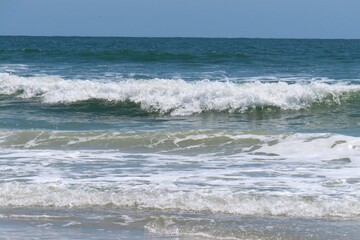 Beautiful ocean view on Atlantic coast of North Florida
