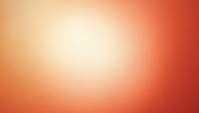 Pastel pale soft brown red coral orange yellow gold peach fuzz pink beige white abstract background. Circle. Color gradient ombre blur. Noise grain grainy mesh. Autumn fall. Design. Template. Minimal.