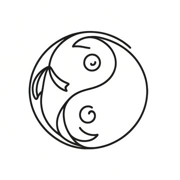 recommend clip art: Yin and Yang fishes