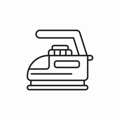 electric iron icon sign vector