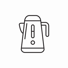 electric kettle icon sign vector