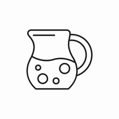 lemonade pitcher icon sign vector