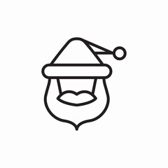 santa claus icon sign vector