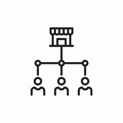 shop group icon sign vector