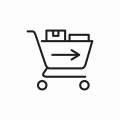 shopping cart icon sign vector
