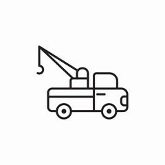 Naklejka premium tow truck icon sign vector