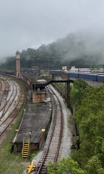 Railway in Paranapiacaba Brazil