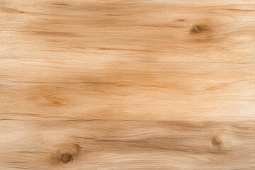 Fototapeta premium Light natural wood panel, subtle grain pattern, warm neutral tone, minimalistic rustic backdrop, organic texture, versatile design element, ample copy space, earthy simplicity
