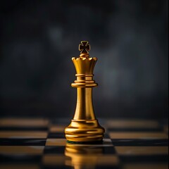 monarch on a chessboard