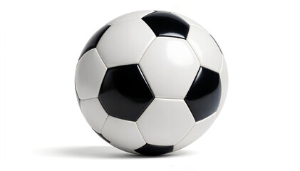 Obraz premium Classic Black and White Soccer Ball, Sport Equipment, Game