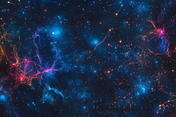 A vibrant display of nebulae and cosmic elements, rich in colors and textures, suggesting an awe-inspiring exploration of the vast universe's mysteries.