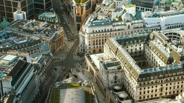 East London Cornhill Cityscape Urban Skyline, Bank Of England The City Of London, The Square Mile, England, United Kingdom, Britain