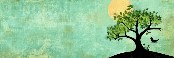 Celebrating World environmental education day with nature-inspired designs for awareness and learning. Horizontal banner. Copy space. Eco education, sustainable learning for greener planet