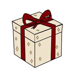 Illustration of a New Year's gift