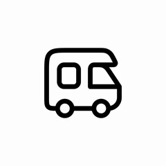 caravan car icon sign vector